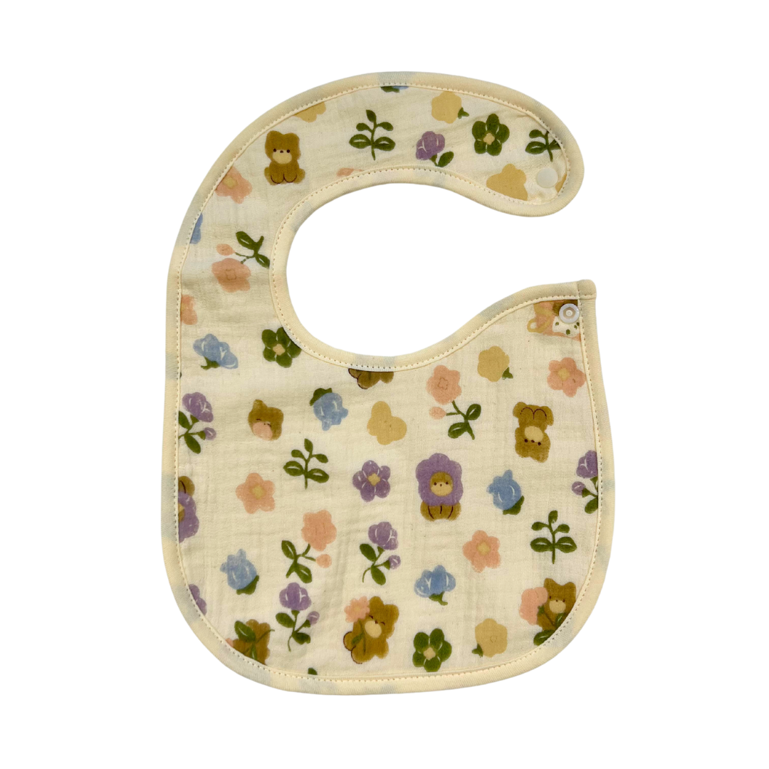 Muslin Bib - Multicolor Flowers