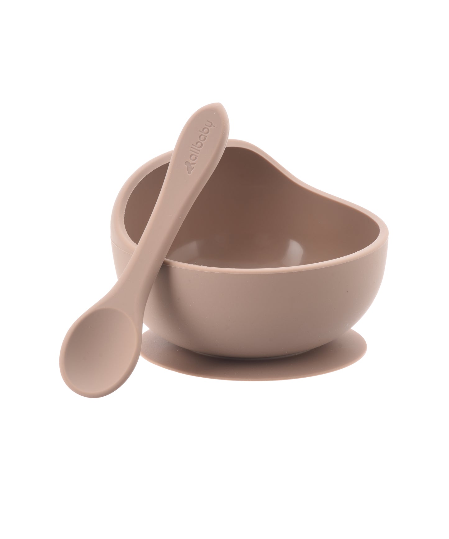 Silicone Baby Suction Bowl + Spoon Set - Esther Blue
