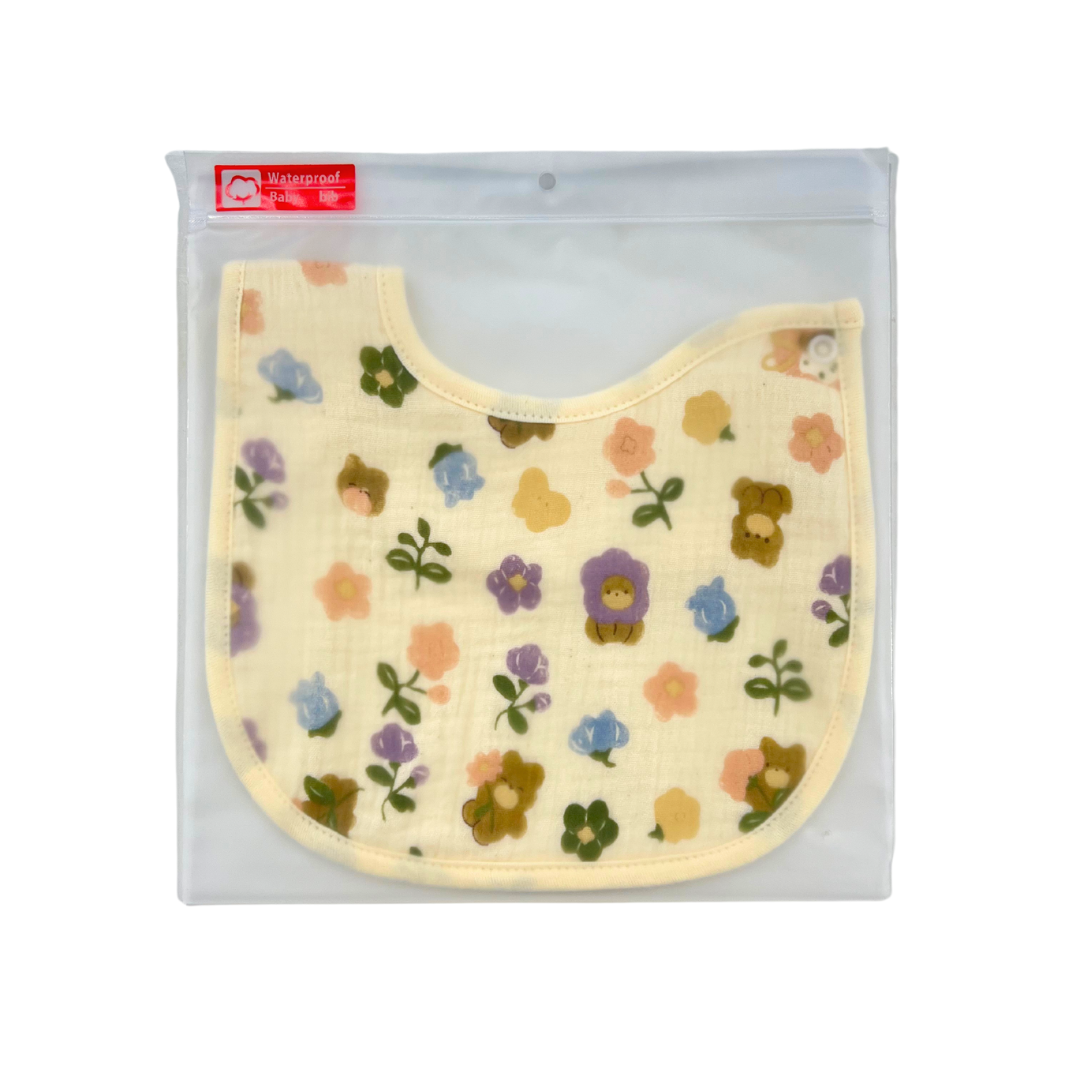 Muslin Bib - Multicolor Flowers