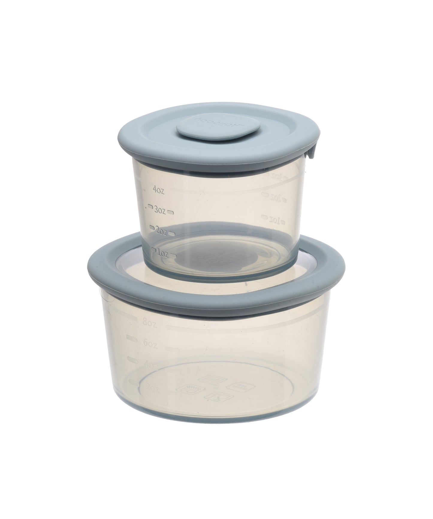 Set of 2 Silicone Baby Food Containers - Esther Blue