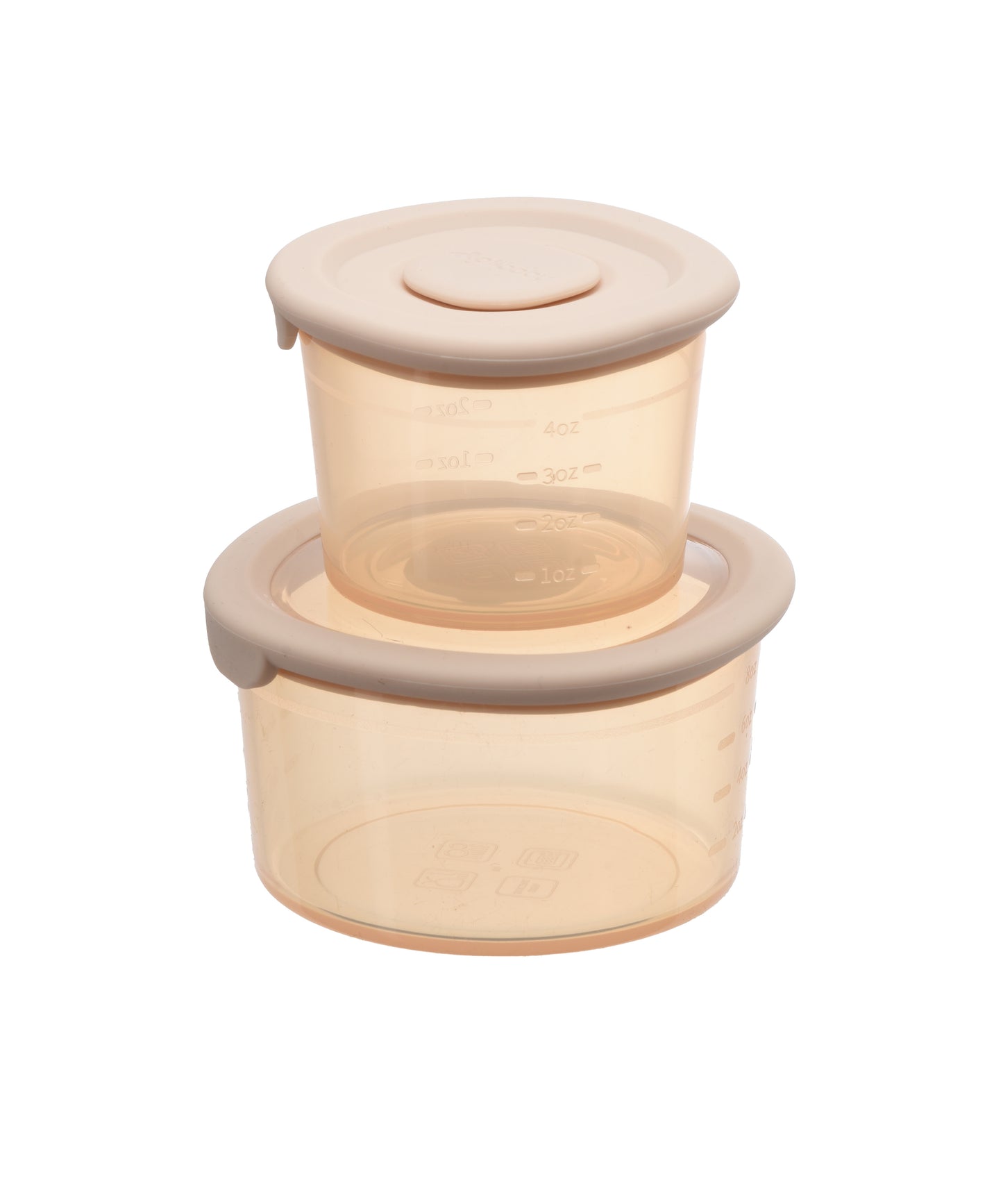 Set of 2 Silicone Baby Food Containers