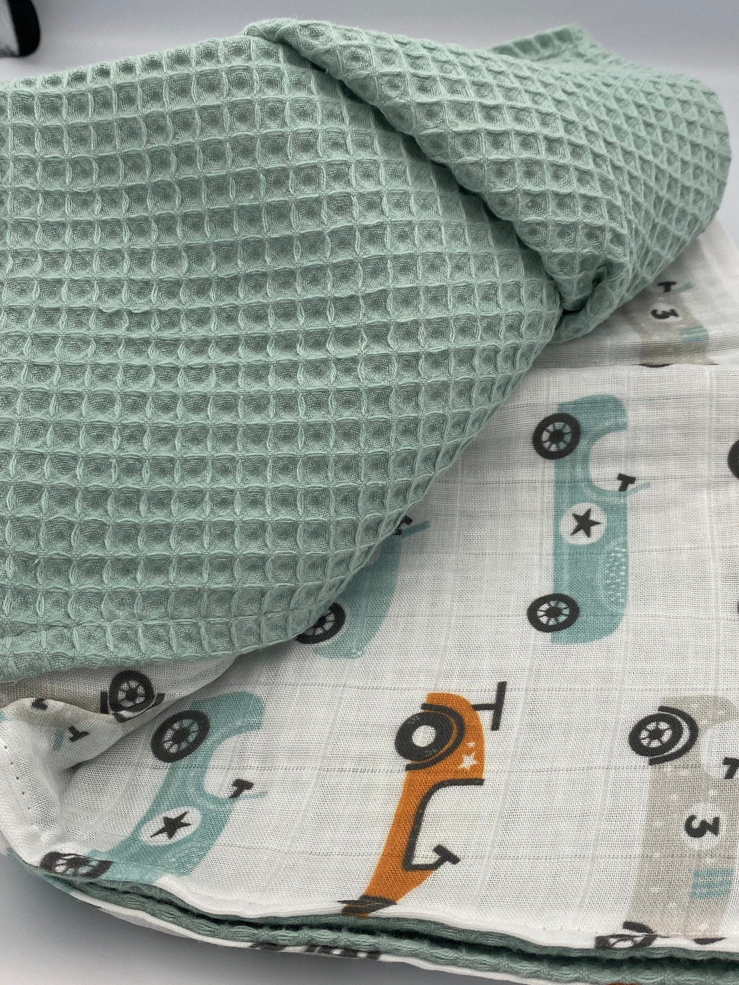 Waffle Blanket - Cars