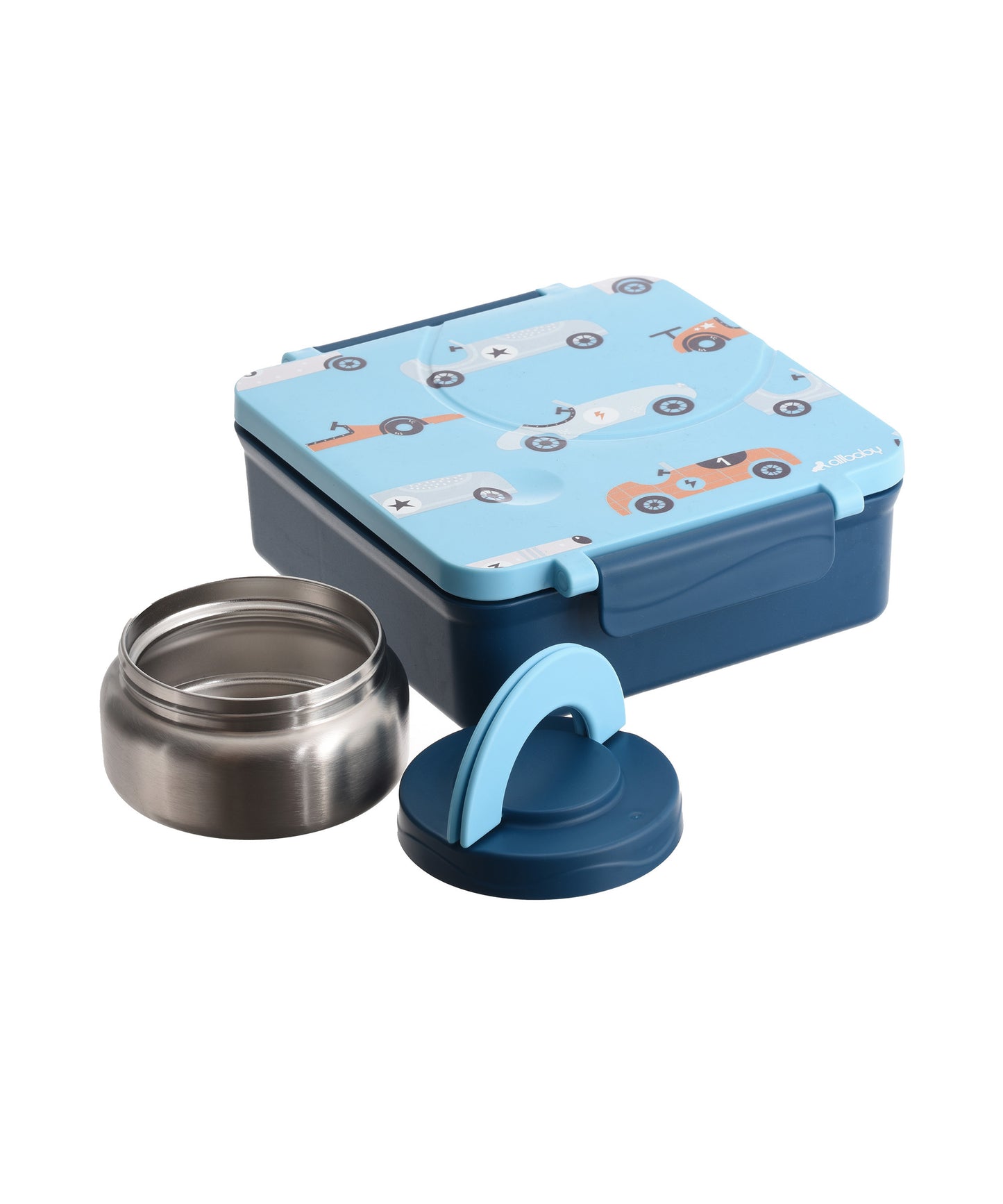 Blue Cars Insulated Lunch Box