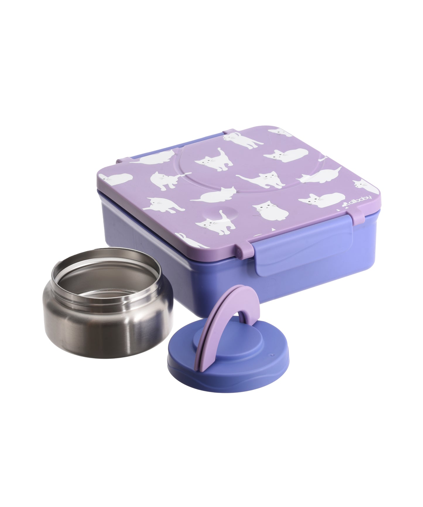 Purple Kitten Insulated Lunch Box