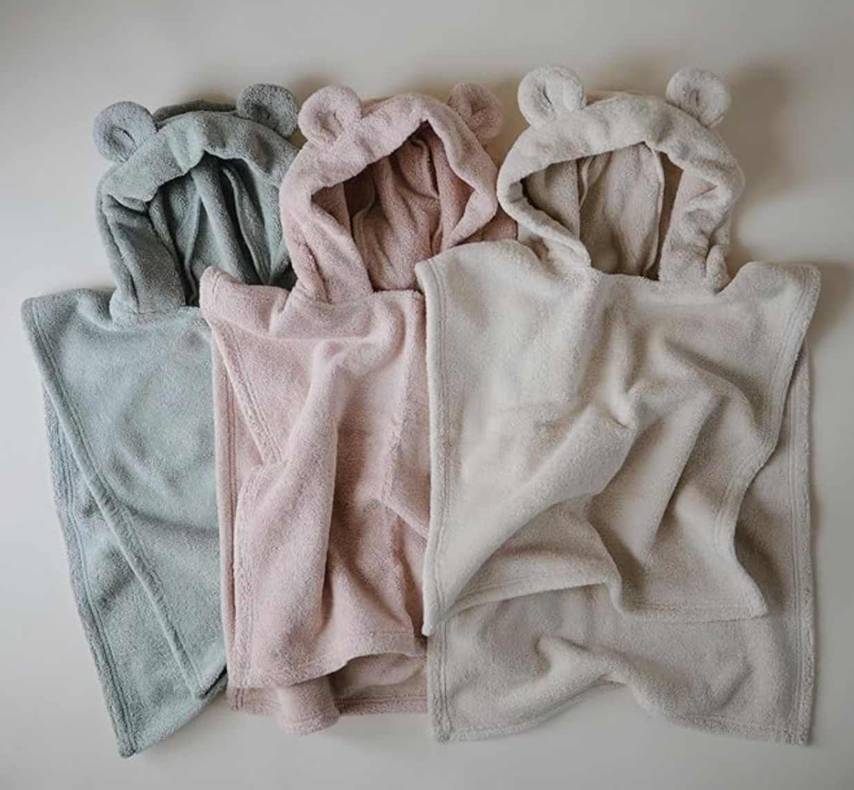 Coral Fleece Poncho Towel - Pink