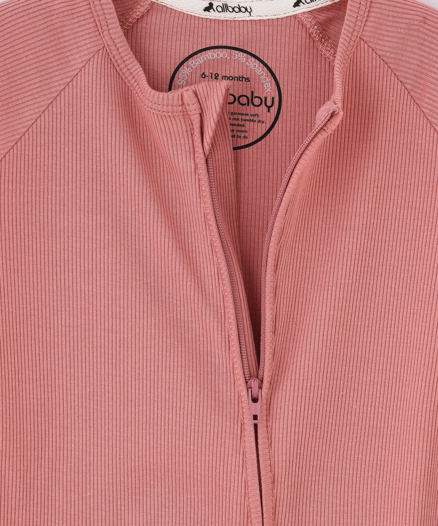 Baby Romper Sleepwear - Dusty Rose #color_dusty-rose