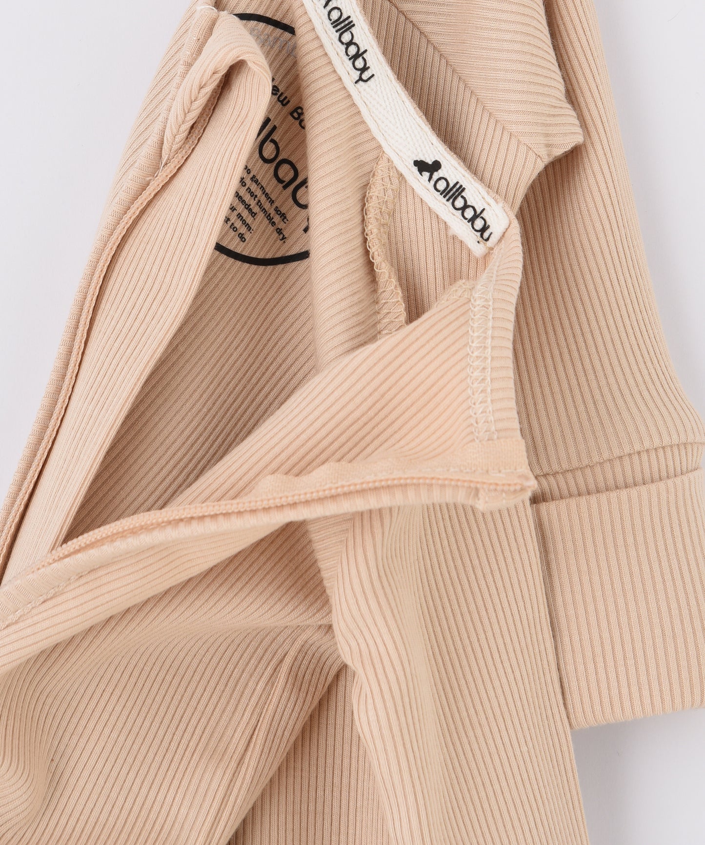 Baby Romper Sleepwear - Beige #color_beige