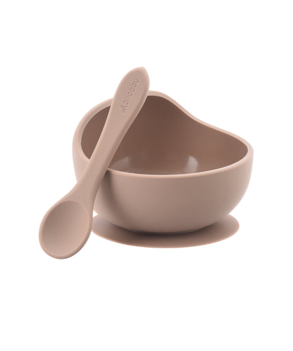 Silicone Baby Suction Bowl + Spoon Set