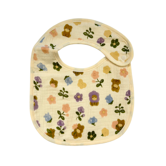 Muslin Bib - Multicolor Flowers