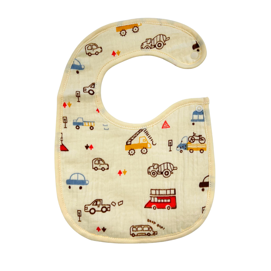 Muslin Bib - Cars