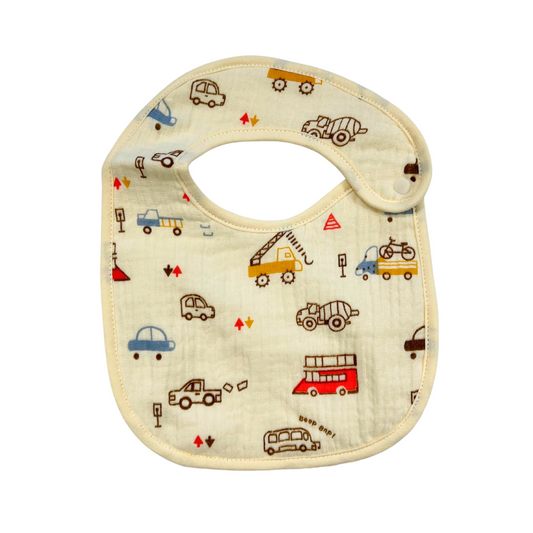 Muslin Bib - Cars