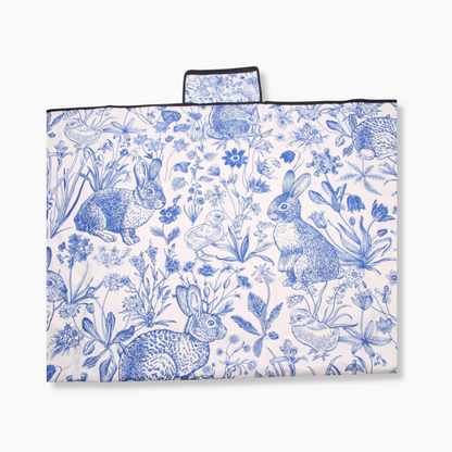 Beach Garden Blue Bunny Playmat