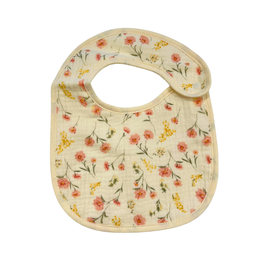 Muslin Bib - Flowers