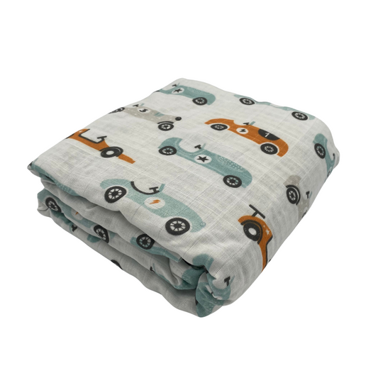 Waffle Blanket - Cars