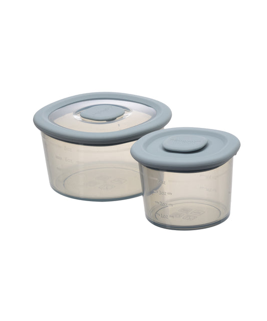 Set of 2 Silicone Baby Food Containers - Esther Blue