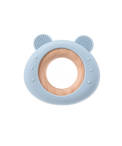 Blue Bear Silicone Teething Ring