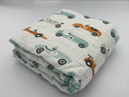 Waffle Blanket - Cars