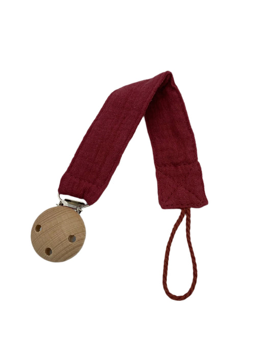 Organic Cotton  Pacifier Clip