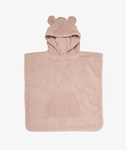 Coral Fleece Poncho Towel - Pink