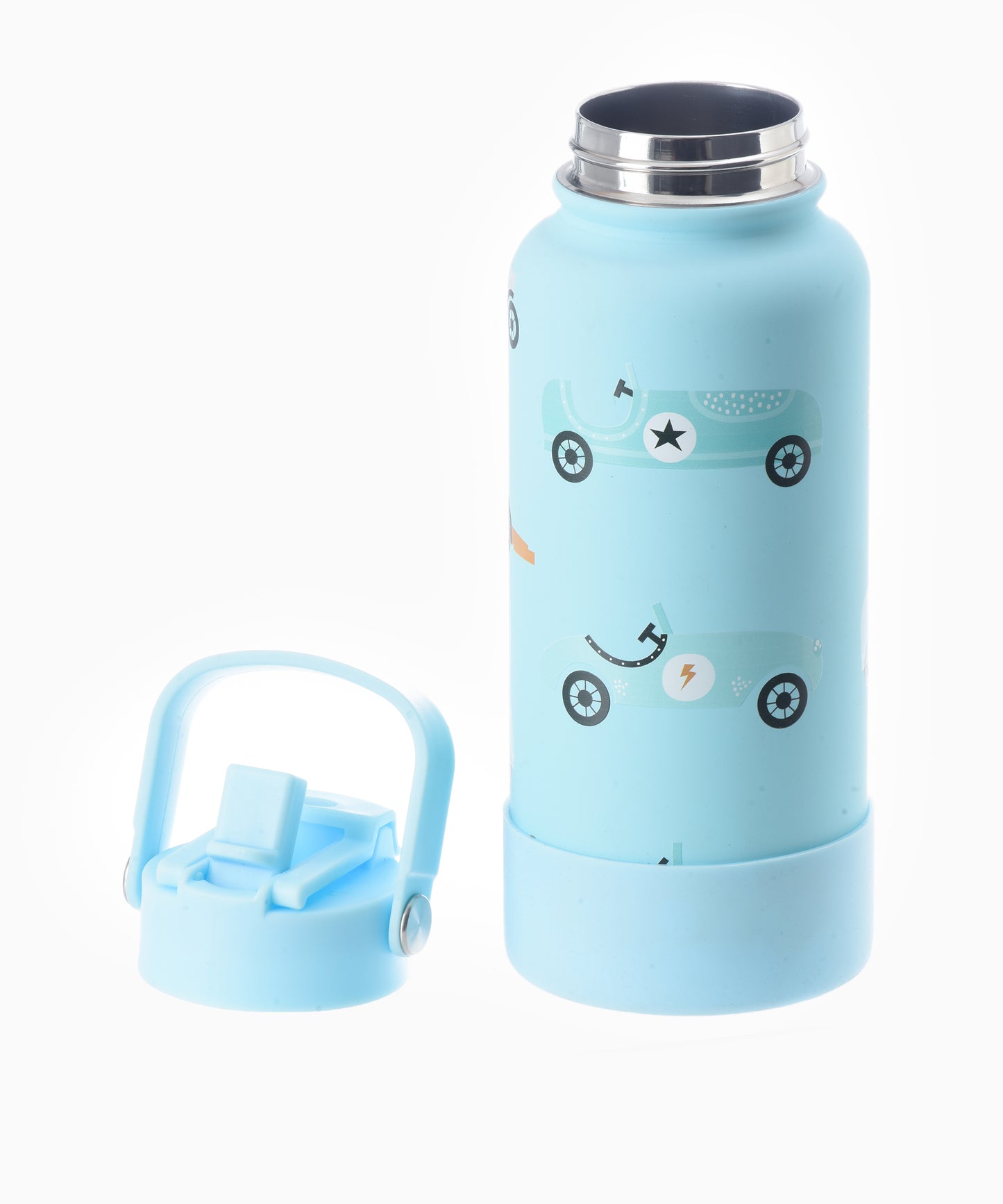 Leak-Proof Water Bottle – Blue Cars - 1000ml