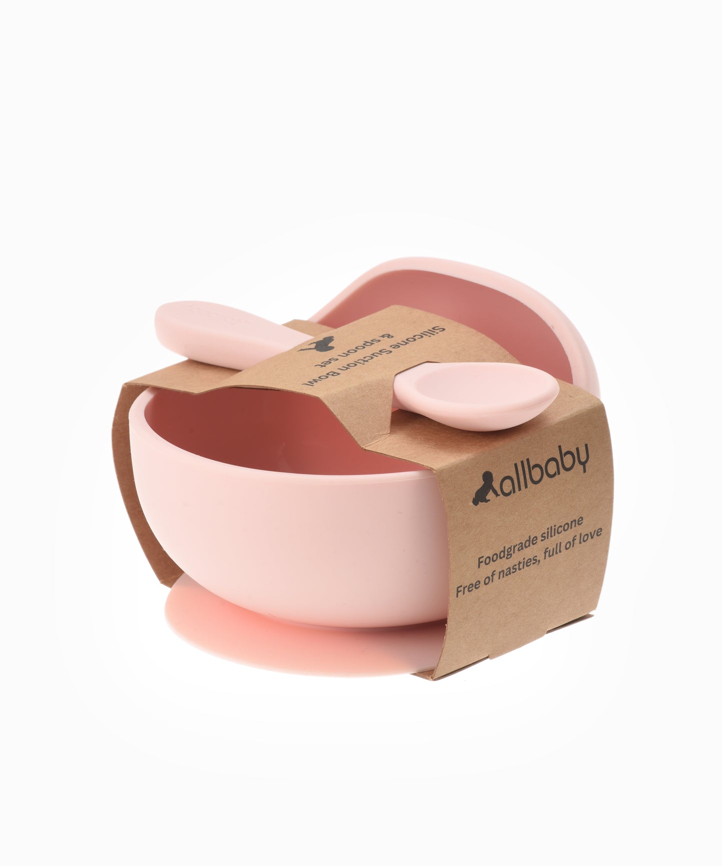 Silicone Baby Suction Bowl + Spoon Set
