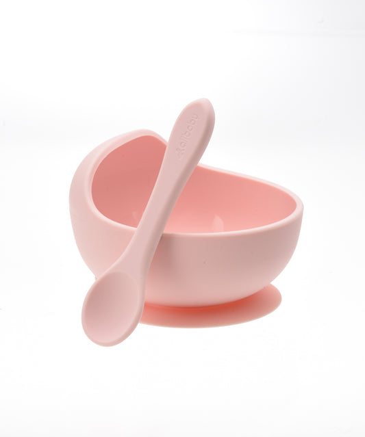 Silicone Baby Suction Bowl + Spoon Set