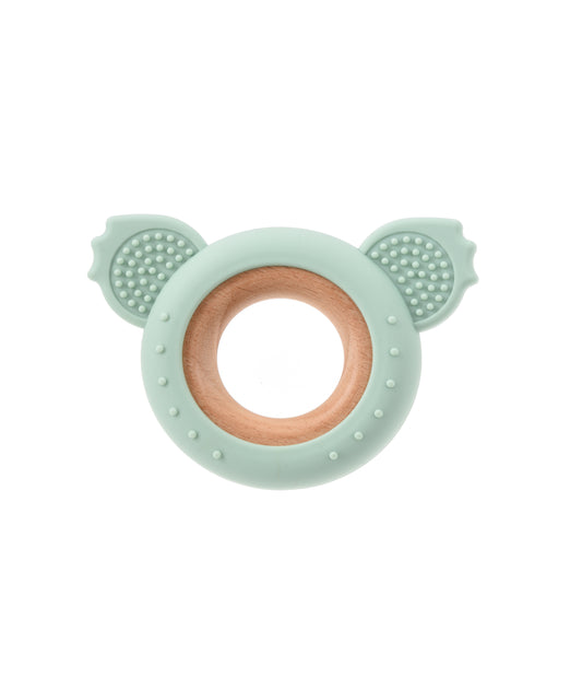 Green Bear Silicone Teething Ring