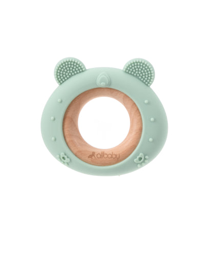 Green Bear Silicone Teething Ring