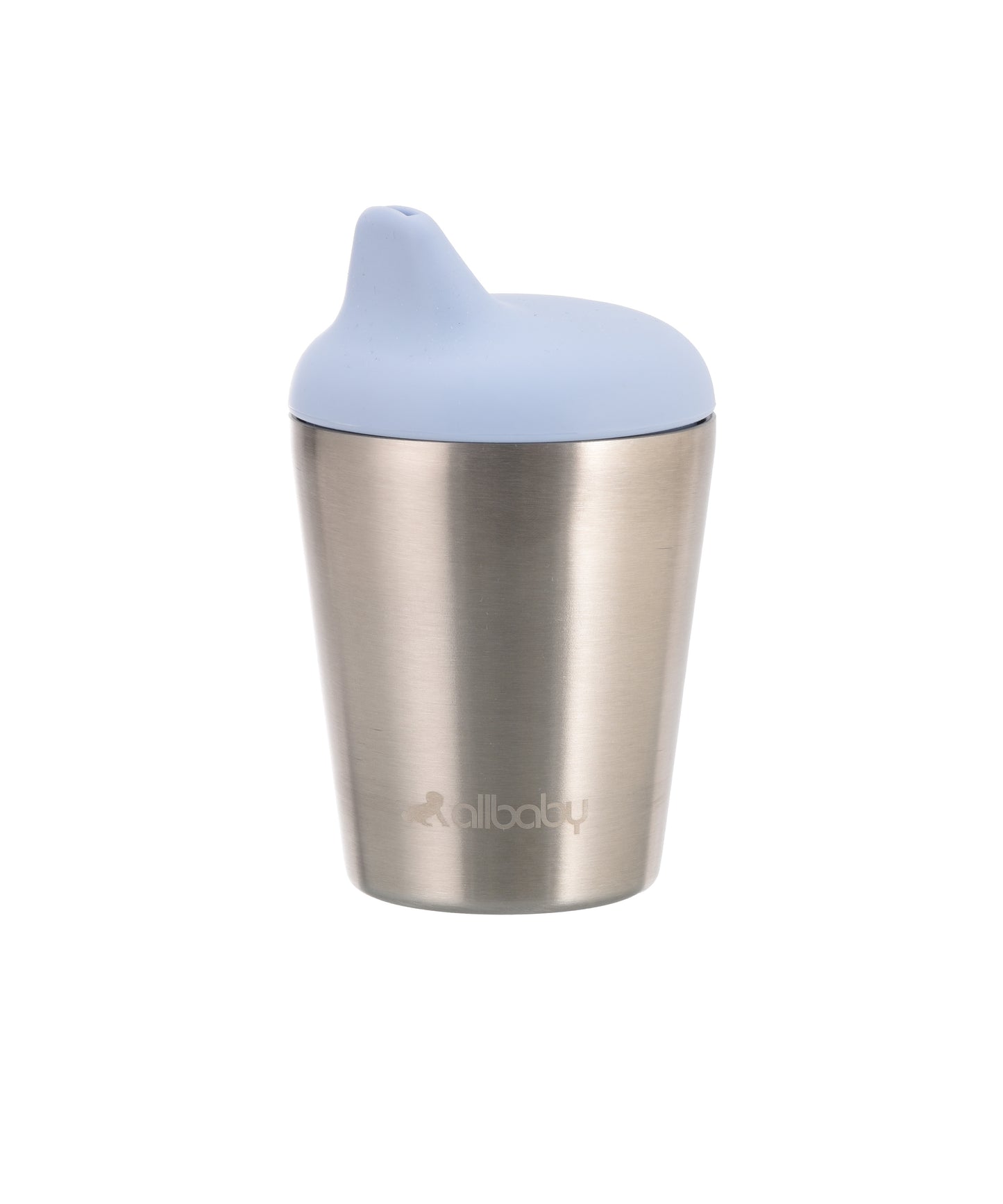 Stainless Steel Cup With Silicone Lid - Blue