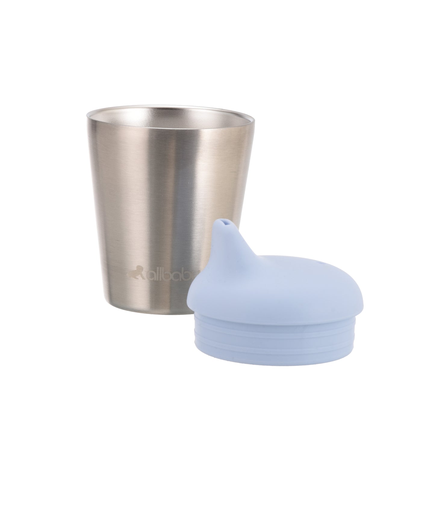 Stainless Steel Cup With Silicone Lid - Blue