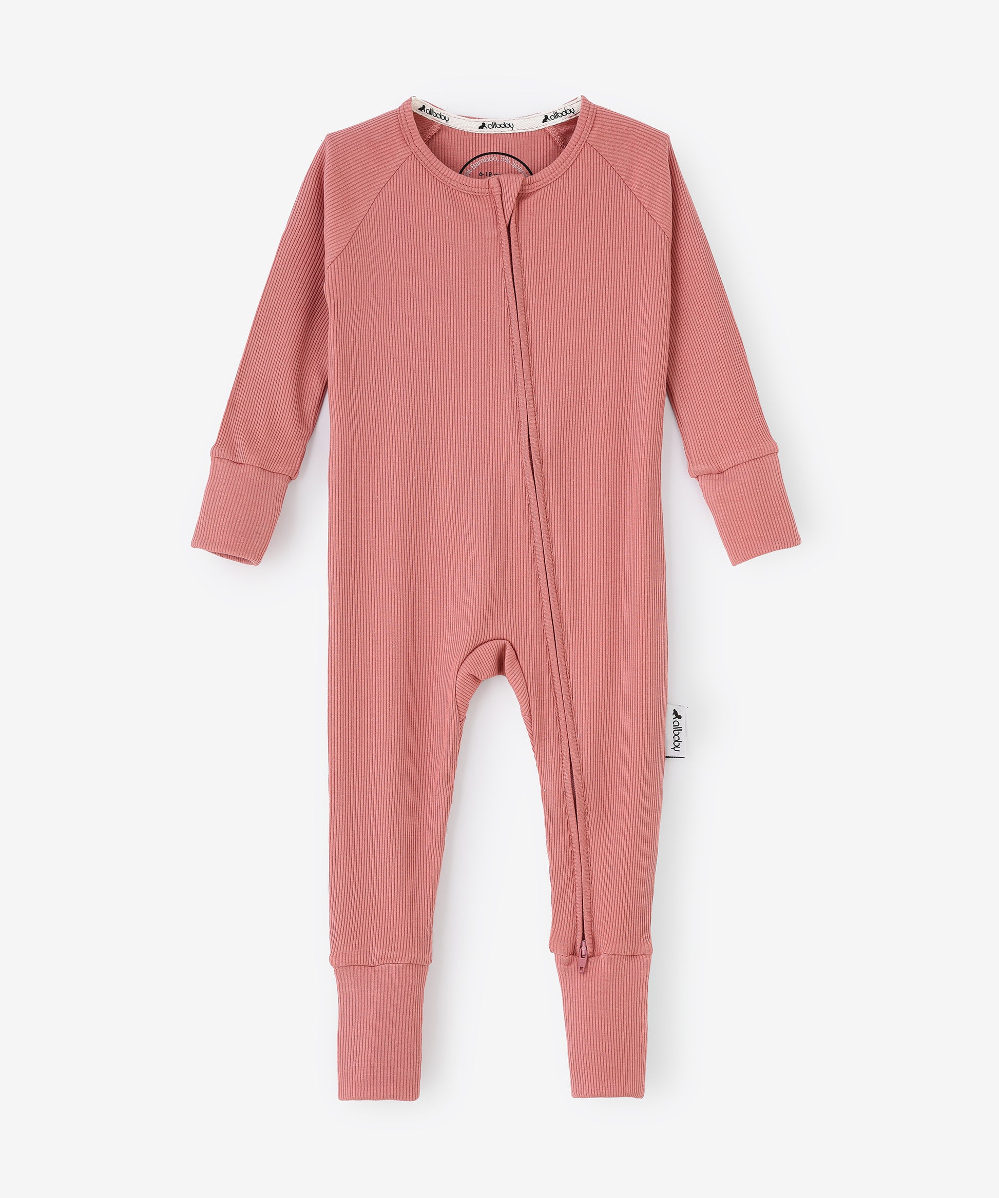 Baby Romper Sleepwear - Dusty Rose #color_dusty-rose