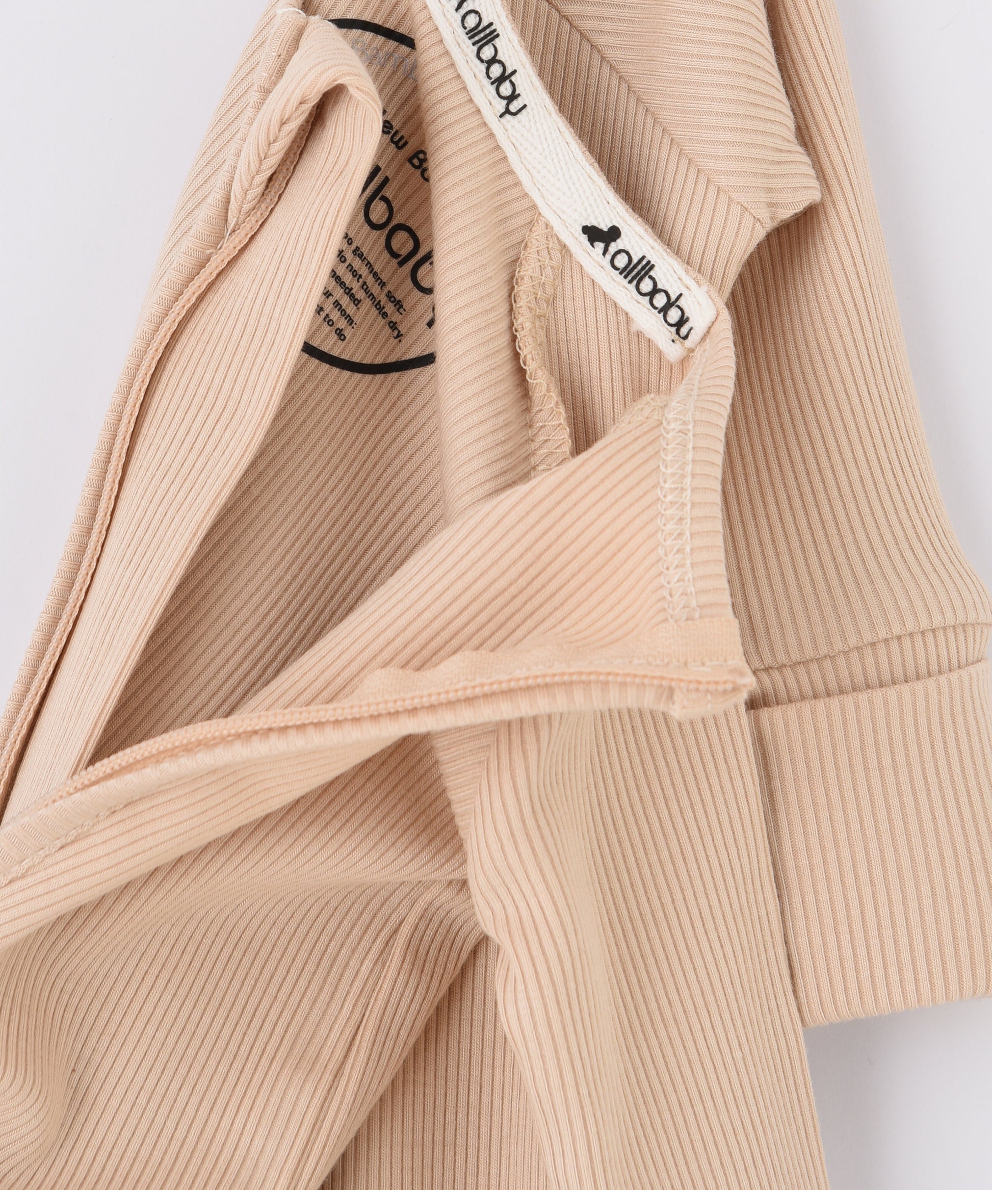 Baby Romper Sleepwear - Beige #color_beige