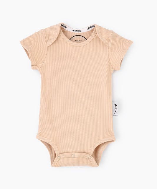 Baby Romper Bodysuit - Beige