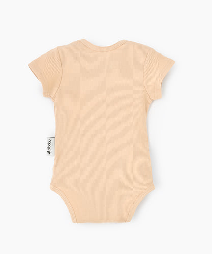 Baby Romper Bodysuit - Beige