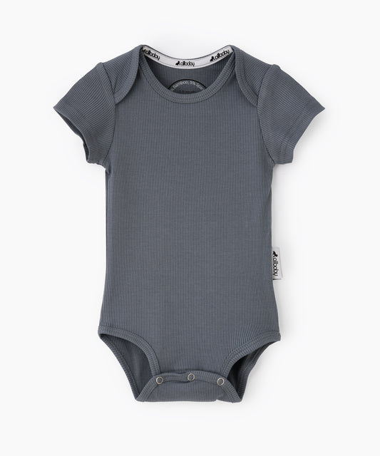 Baby Romper Bodysuit - Charcoal Blue